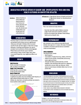 ASSOCIATION-BETWEEN-INTAKE-OF-SUGARY-AND-SPORTS-SPECIFIC-FOOD-AND ORAL-HEALTH OUTCOMES IN COMPETITIVE ATHLETES