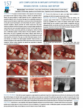 LATE COMPLICATION IN IMPLANT-SUPPORTED ORAL REHABILITATION CLINICAL CASE REPORT