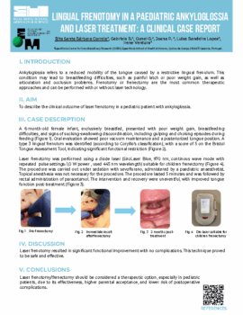 Lingual frenotomy in a Paediatric ankyloglossiaand Laser Treatment A Clinical Case Report